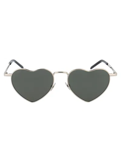 Saint Laurent Sl 301 Loulou Sunglasses In Gray