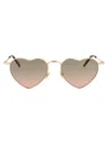 Saint Laurent Sl 301 Loulou Sunglasses In Gold