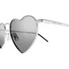 Saint Laurent Sl 301 Loulou014 Silver Silver Silver In 014 Silver Silver Silver