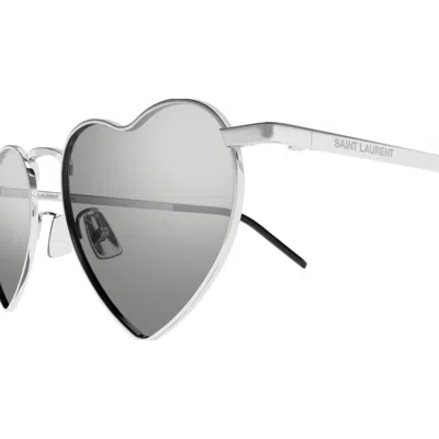 Saint Laurent Sl 301 Loulou014 Silver Silver Silver