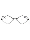 Saint Laurent Sl 302 Lisa Opt Linea Classic 001 Black Trasparent Glasses In Black-black-transparent