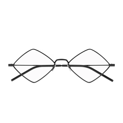 Saint Laurent Black-black-transparent Metal Glasses