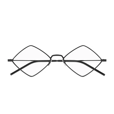 Saint Laurent Black-black-transparent Metal Glasses