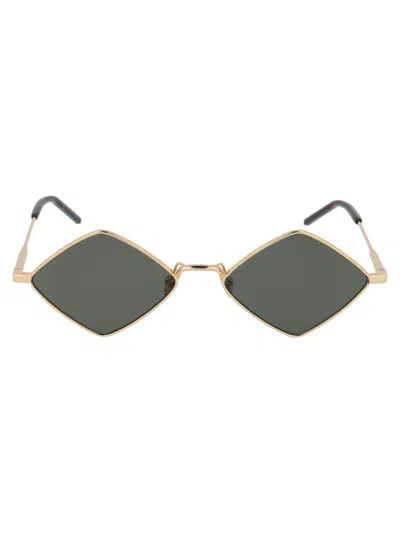Saint Laurent Sl 302 Lisa Sunglasses In 004 Gold Gold Grey