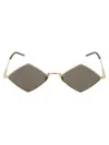 Saint Laurent Sl 302 Lisa Sunglasses In Gold/grey