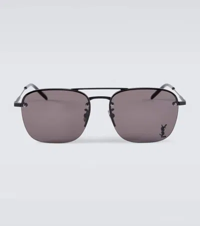 Saint Laurent Sl 309 M Aviator Sunglasses In Black