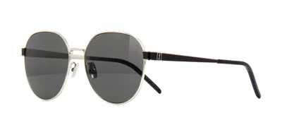Pre-owned Saint Laurent Sl 309 M Black/grey (005) Sunglasses In Gray