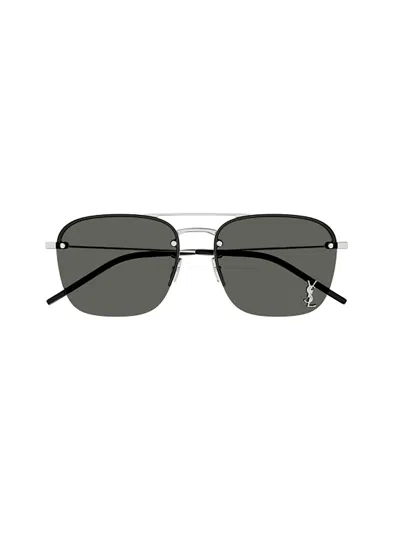 Saint Laurent Sl 309 M Sunglasses In Silver