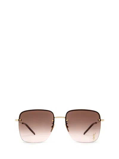 Saint Laurent Sl 312 M Gold Sunglasses