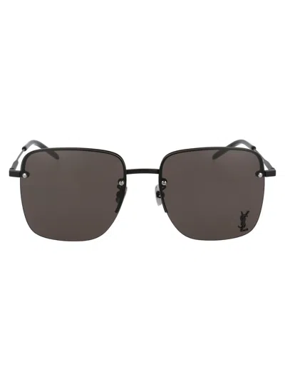Saint Laurent Sl 312 M Sunglasses In 001 Black Black Black
