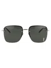 Saint Laurent Sunglasses In 010 Silver Silver Grey