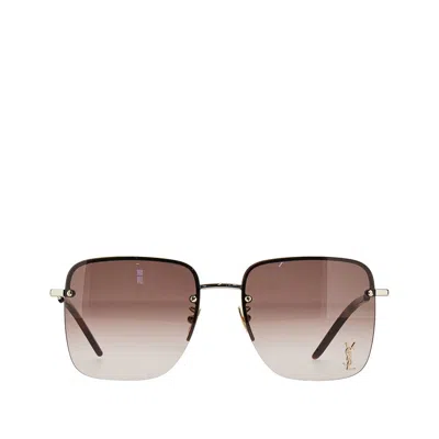Saint Laurent Sl 312 M Sunglasses In Brown