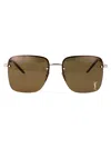 Saint Laurent Eyewear Sunglasses In Gold