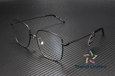 Pre-owned Saint Laurent Sl 314 Sun 001 Squared Black Transparent 54 Mm Women's Sunglasses In Clear
