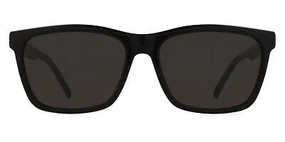 Pre-owned Saint Laurent Sl 318 Sunglasses Men Black Black Square 56mm 100% Authentic
