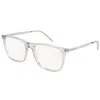 Saint Laurent Sl 345005 Brown Silver Transpar In 005 Brown Silver Transpar