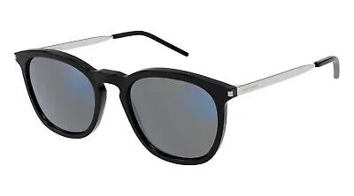 Pre-owned Saint Laurent Sl 360-006 Black Silver Grey In Gray