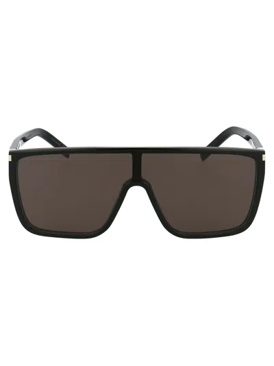 Saint Laurent Sl 364 Mask Ace Sunglasses In Black
