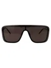 Saint Laurent Sl 364 Mask Sunglasses In Brown