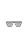 Saint Laurent Sl-364 Mask Sunglasses In Gray