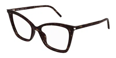 Saint Laurent Sl 386 Women's Glasses, Tortoiseshell, Size 53 In Black
