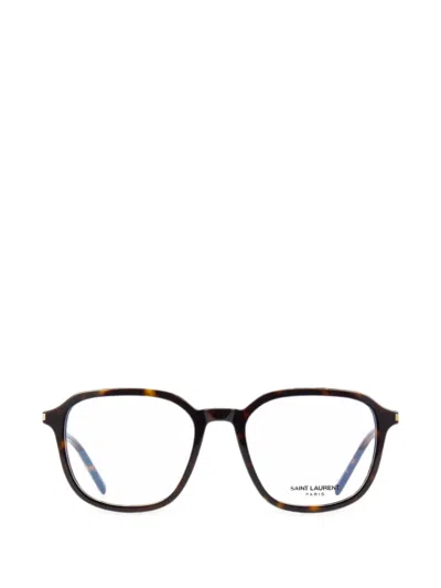 Saint Laurent Sl 387 Geometric-frame Glasses In White
