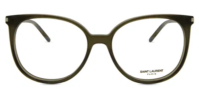 Saint Laurent Sl 39 Men's Glasses, Green, Size 54 In Blue