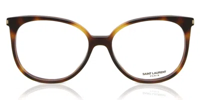 Saint Laurent Sl 39 Men's Glasses, Tortoiseshell, Size 54 In Brown