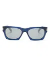Saint Laurent Sl 402 Square-frame Sunglasses In Blue