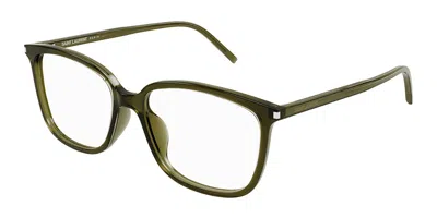 Saint Laurent Sl 453/f Asian Fit Women's Glasses, Green, Size 55