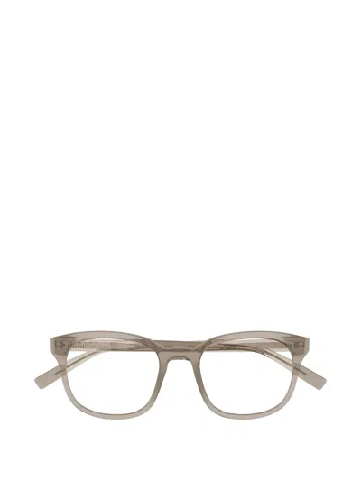 Saint Laurent Sl 459 Rectangle-frame Glasses In Orange