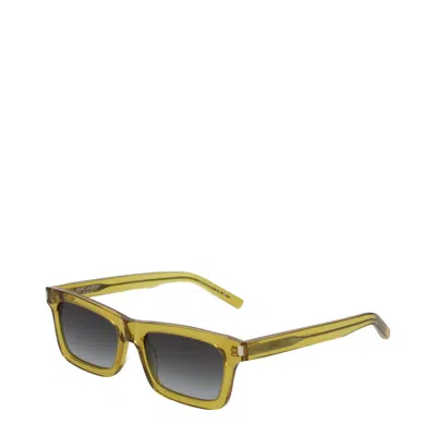 Saint Laurent Sunglasses Sl 461 Betty Women's Acetate Yellow/ochre In Brown