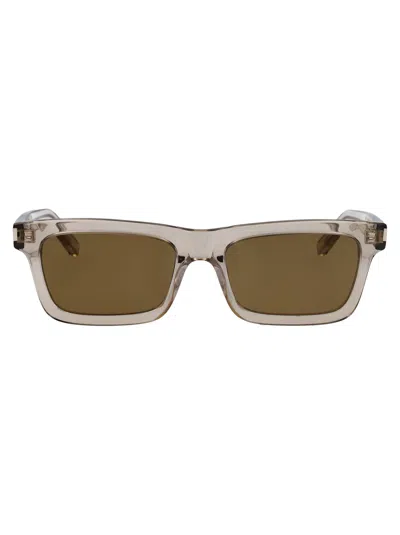 Saint Laurent Sl 461 Betty Sunglasses In Beige-beige-brown
