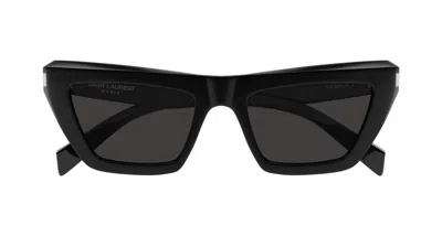 Saint Laurent Sl 467 Sunglasses In 001 Black Black Black