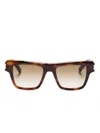Saint Laurent Sl 469 Square-frame Sunglasses In 褐色