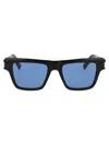 Saint Laurent Sl 469 Sunglasses In 005 Black Black Blue