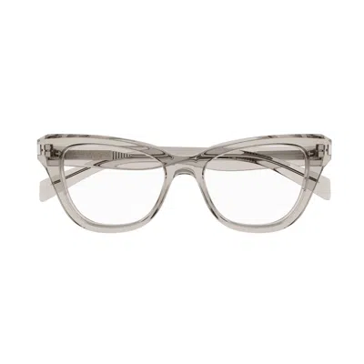 Saint Laurent Sl 472 Linea New Wave 005 Beige Glasses In Gray