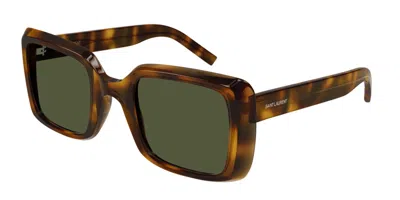 Saint Laurent Sl 497 002 Occhiali Da Sole Tartarugatishell Per Donna In Brown