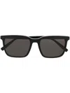 Saint Laurent Sl 500 Square-frame Sunglasses In Black