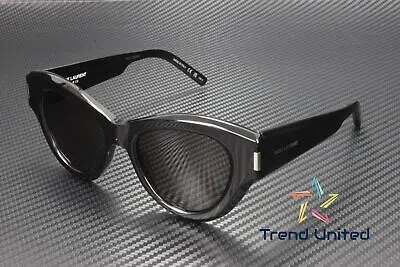 Pre-owned Saint Laurent Sl 506 001 Cat Eye Acetate Black 51 Mm Women's Sunglasses