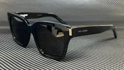Pre-owned Saint Laurent Sl 507 001 Black Grey Unisex 54 Mm M Size Sunglasses In Gray