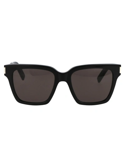 Saint Laurent Sl 507 Sunglasses In 001 Black Black Grey