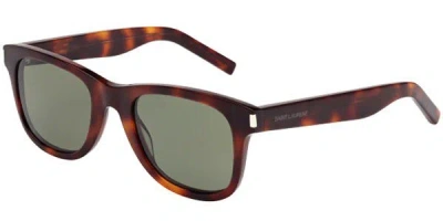 Saint Laurent Sl 51 003 Men's Sunglasses Tortoiseshell Size 50 In Brown