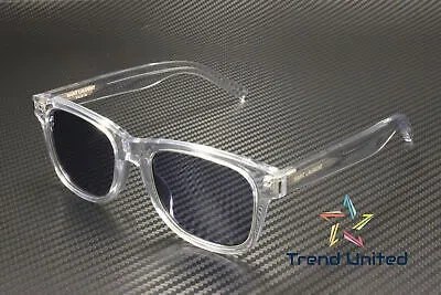 Pre-owned Saint Laurent Sl 51 Rim 004 Rectangular Crystal Blue 50 Mm Unisex Sunglasses