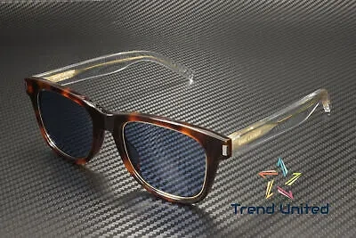 Pre-owned Saint Laurent Sl 51 Rim 008 Havana Crystal Blue 50 Mm Unisex Sunglasses