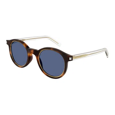 Saint Laurent Sl 521 Rim008 Havana Crystal Blue
