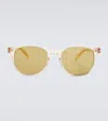 Saint Laurent Sl 527 Sunglasses In Yellow-yellow-green