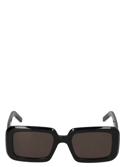 Saint Laurent Eyewear Rectangular Frame Sunglasses In Black
