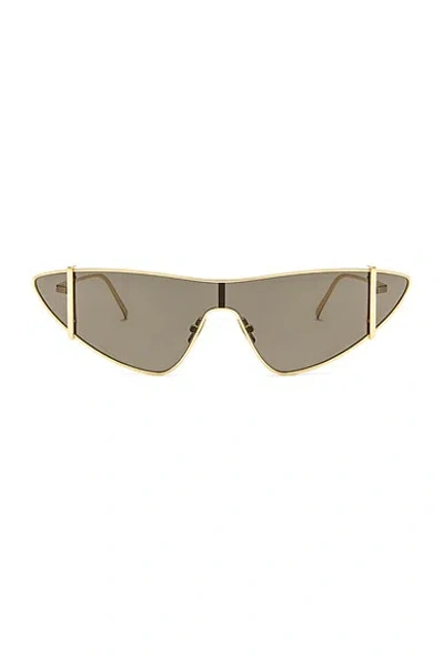 Saint Laurent Cat Eye Sunglasses In Gold
