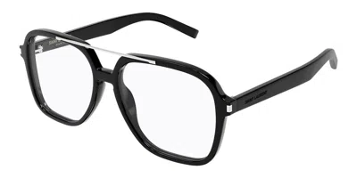 Saint Laurent Sl 545 Opt Asian Fit 001 Women's Glasses Black Size 58 - Free Lenses - Blue Light Block Available In Red